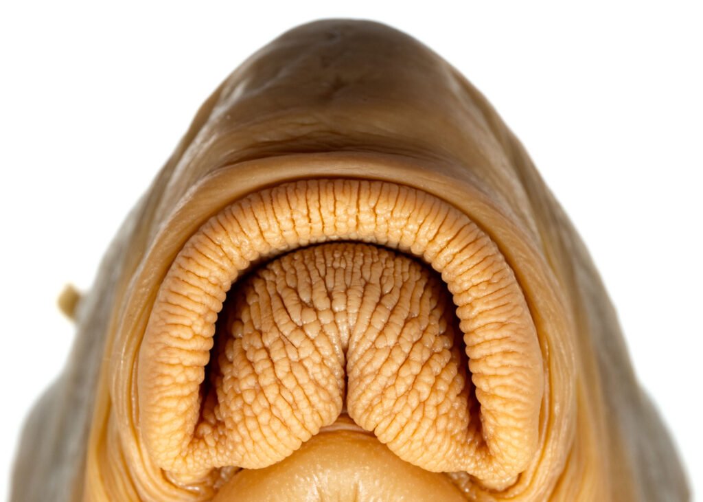 Moxostoma collapsum, Notchlip Redhorse, lips, NCSM 38042.